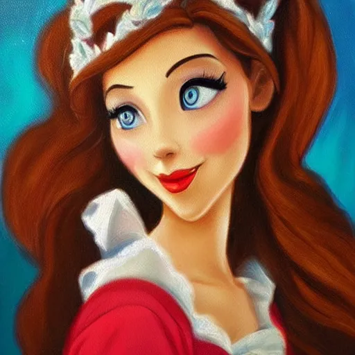 Prompt: Disney Princess, extremely beautiful oil painting