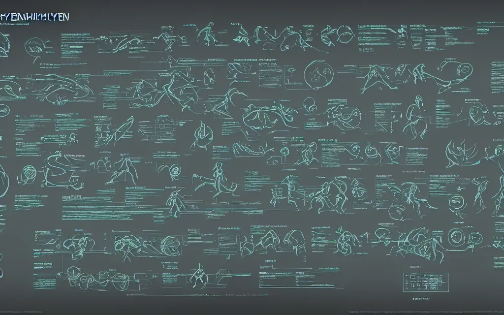 Image similar to alien glyphs hierarchical outline diagram, well designed futuristic software user interface for movie, great composition and information design, concept art, cinematic, trending on artstation, 4 k