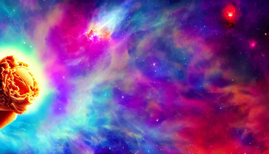 Prompt: stunning render of a cosmic - flavored