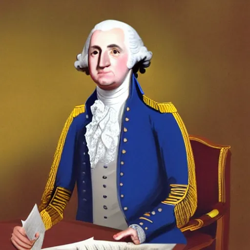 Image similar to George Washington doing the monologue on Saturday Night Live, stock photo