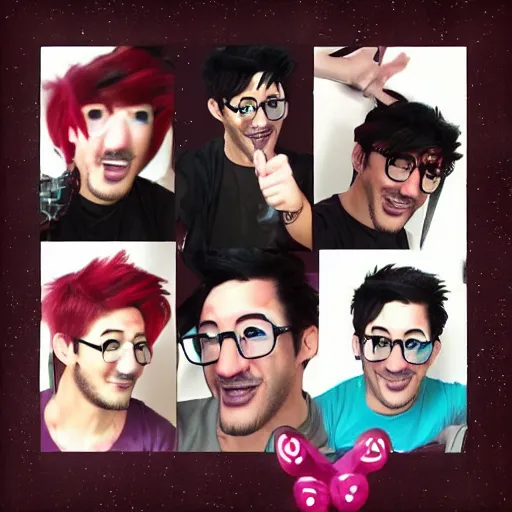 Image similar to Markiplier in a kawaii style,