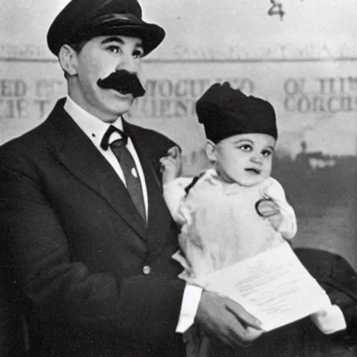 Image similar to Super Mario gets his citizenship at Ellis Island historic photograph from 1920