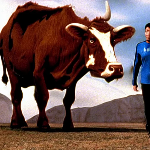 Image similar to alien cow species in the movie star trek : first contact ( 1 9 9 6 )