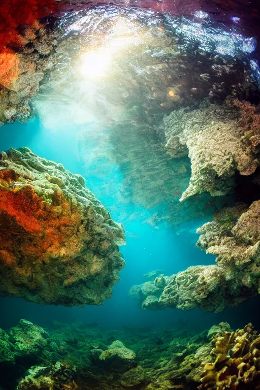 Image similar to photograph of beautiful underwater landscape