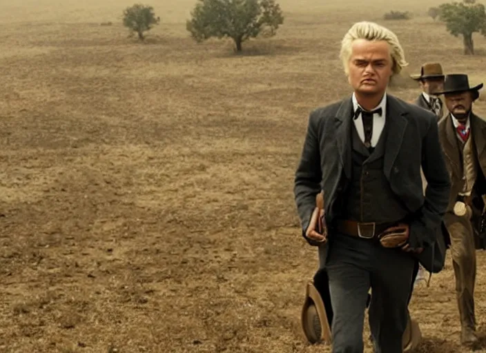 Image similar to geert wilders in django unchained field scene