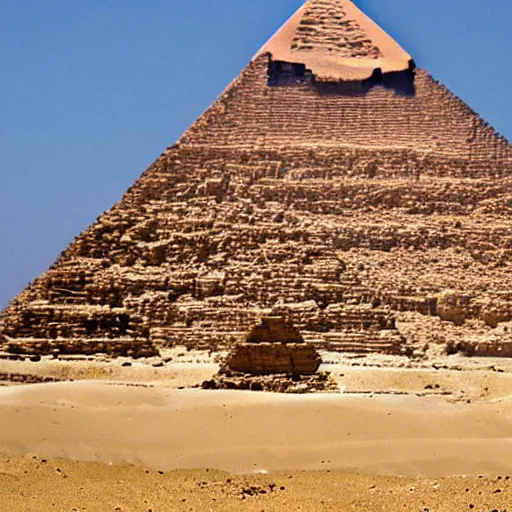 Image similar to the egyptian pyramids in the desert