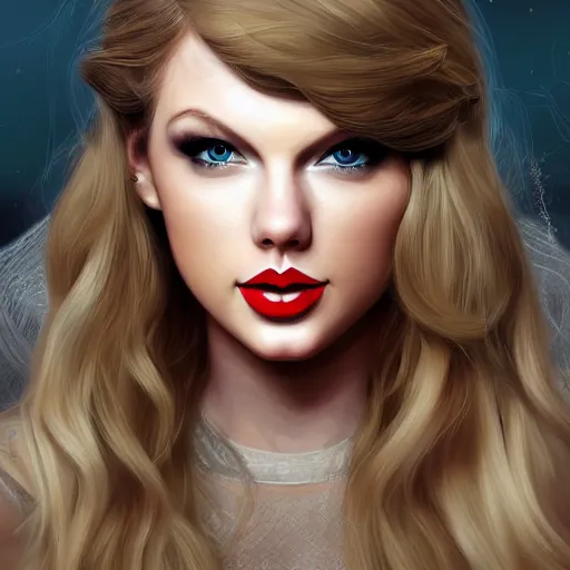 Prompt: the portrait of queen taylor swift, portrait, queen, epic fantasy art, artstation, deviantart, mystic atmosphere high definition, photo realistic, 4 k uhd,