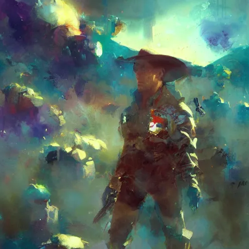 Image similar to space cowboy by craig mullins