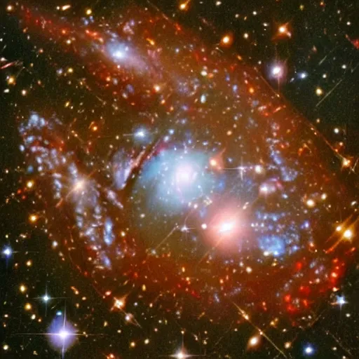 Image similar to galaxies shot by hubble telescope