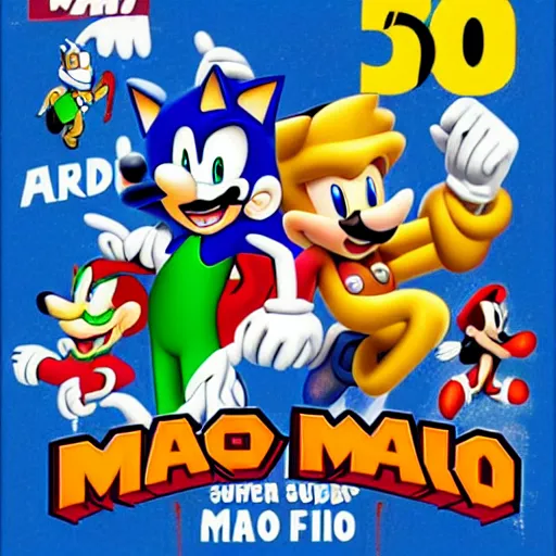 Mãos com jeito: Sonic e Super Mário