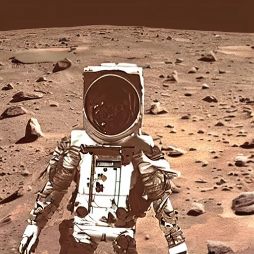 Image similar to extremely detailed photo of carl sagan in mars, detailed face