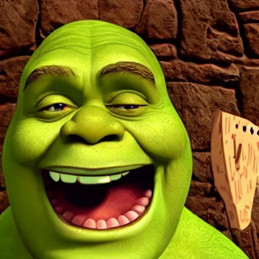 Image similar to shrek screaming