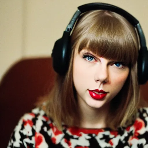 Prompt: The LoFi Beats girl is Taylor Swift