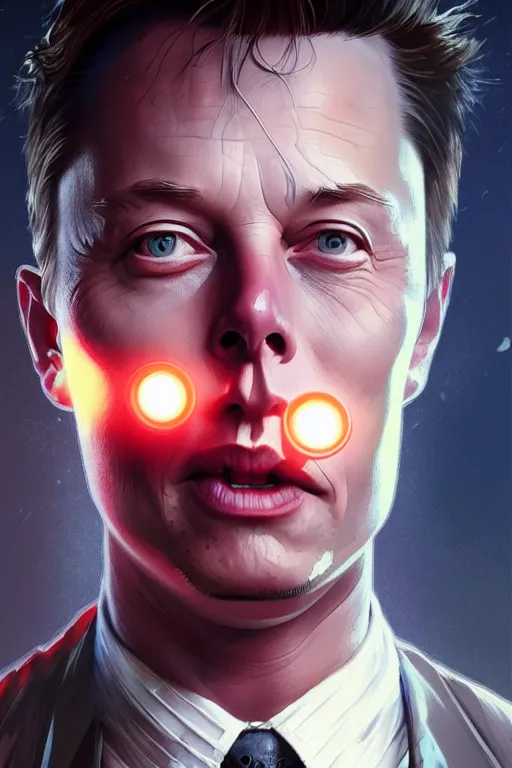 Image similar to elon musk as marty mcfly, realistic portrait, symmetrical, highly detailed, digital painting, artstation, concept art, smooth, sharp focus, illustration, cinematic lighting, art by artgerm and greg rutkowski and alphonse mucha