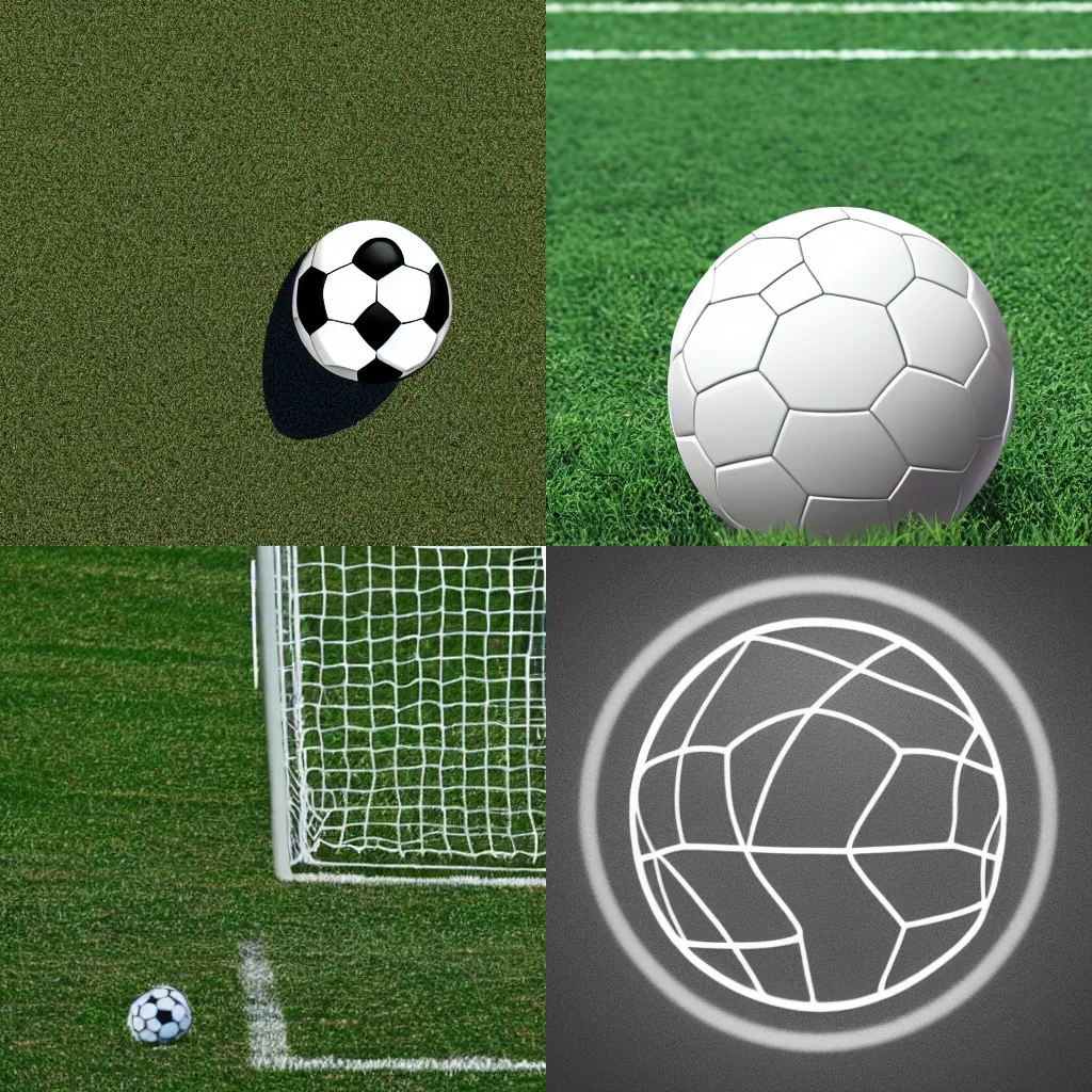 Prompt: simple logo of soccer ball and kde plot