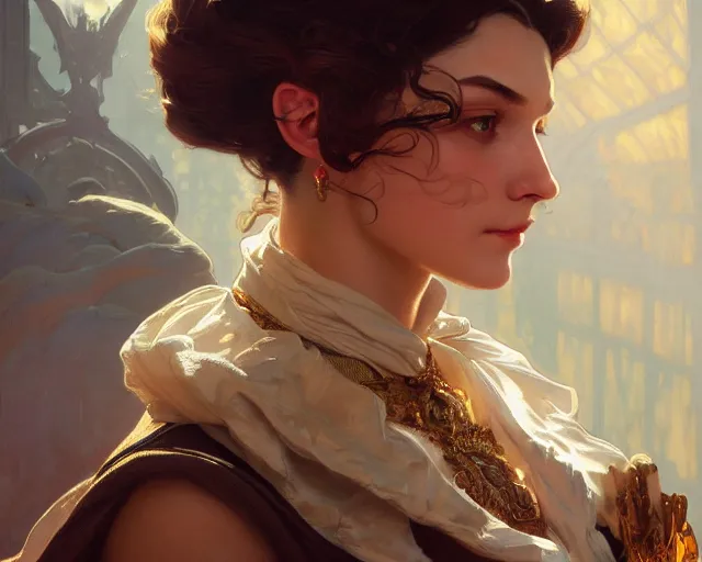 Image similar to photography of frank xavier leyendecker, deep focus, d & d, fantasy, intricate, elegant, highly detailed, digital painting, artstation, concept art, matte, sharp focus, illustration, hearthstone, art by artgerm and greg rutkowski and alphonse mucha