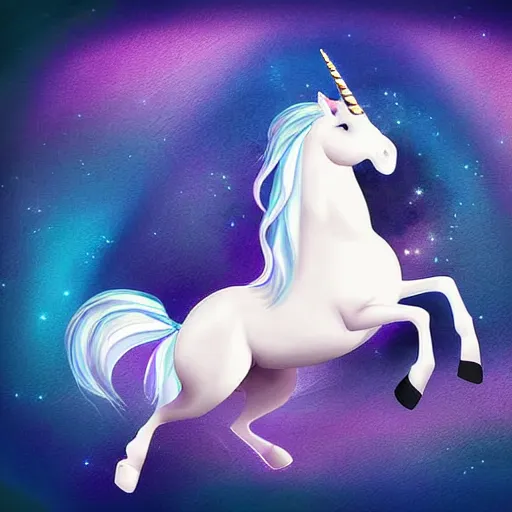 Image similar to unicorn digital art