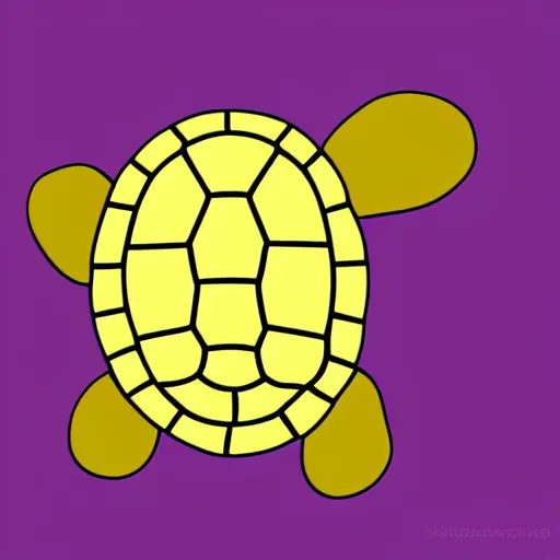 Image similar to cute turtle sleeping, 2d vector logo, digital art