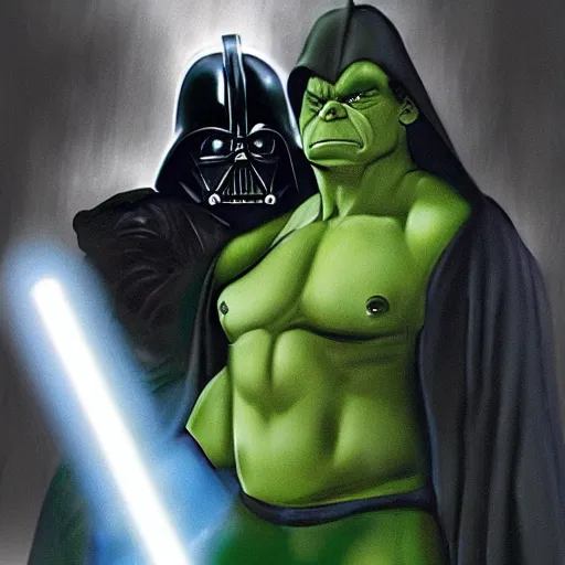 Image similar to hulk darth vader