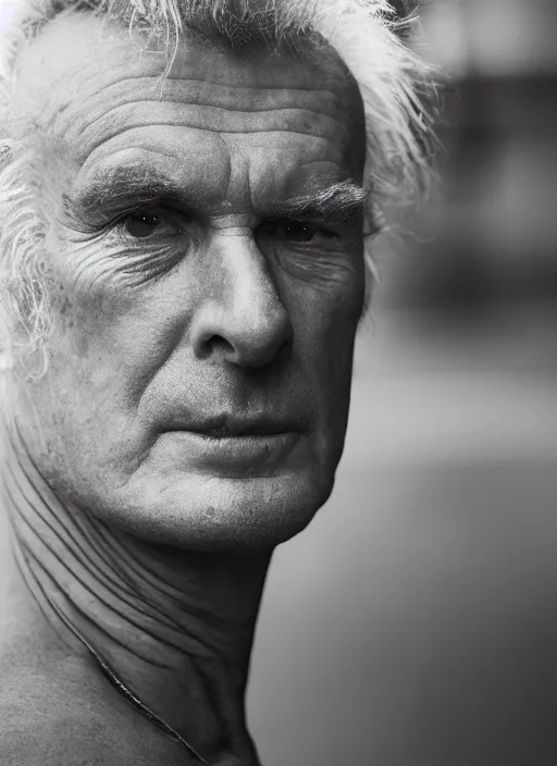 Image similar to DSLR photo portrait still of 64 year old age 64 Sid Vicious at age 64!!!, 85mm f1.8