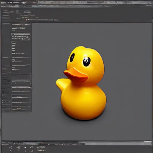 Prompt: rubber duck horror mutant, hyperrealistic drawing, trending on art station, raytracing, unreal engine