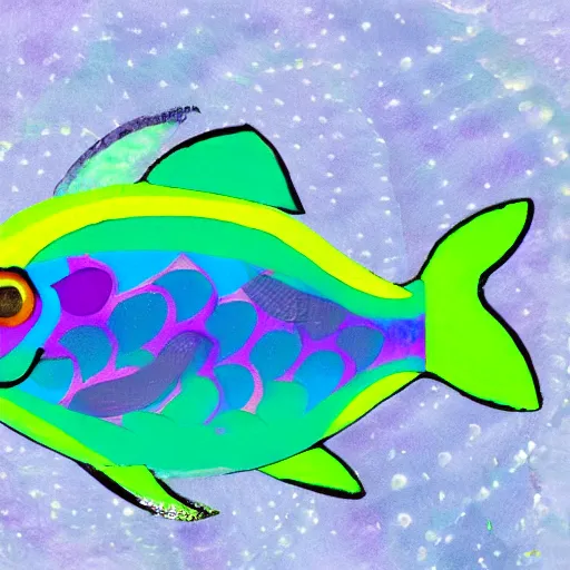 Image similar to a rainbow fish