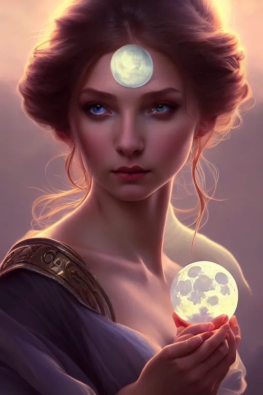 Image similar to photography alexey gurylev, serene, dreamy, moonlight, deep focus, d & d, fantasy, complex, elegant, highly detailed, digital painting, artstation, concept art, matte, clear focus, illustration, hearthstone, artgerm art, greg rutkovsky and alphonse mucha