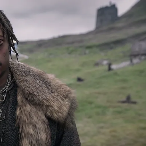 Image similar to juice wrld in Vikings very detailed 4k quality super realistic