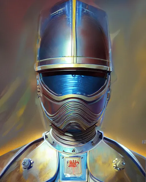 Prompt: a knight in the style of jean giraud / ralph mcquarrie / syd mead / john berkey hyper detailed photorealistic highlights and shadow hd 8 k post - processing high resolution character portrait concept art