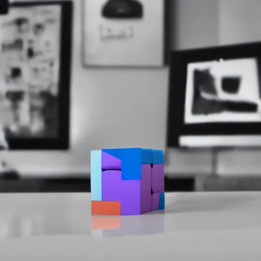 Image similar to cube on table