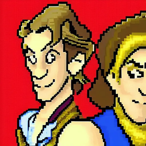 Prompt: pixel art 8 bit guybrush threepwood, trending on artstation