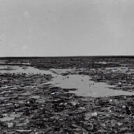 Image similar to Meme about the ice cleared out of the land leaving behind a quagmire of mud, swamps and sloughs. It remained an inhospitable environment for some time.