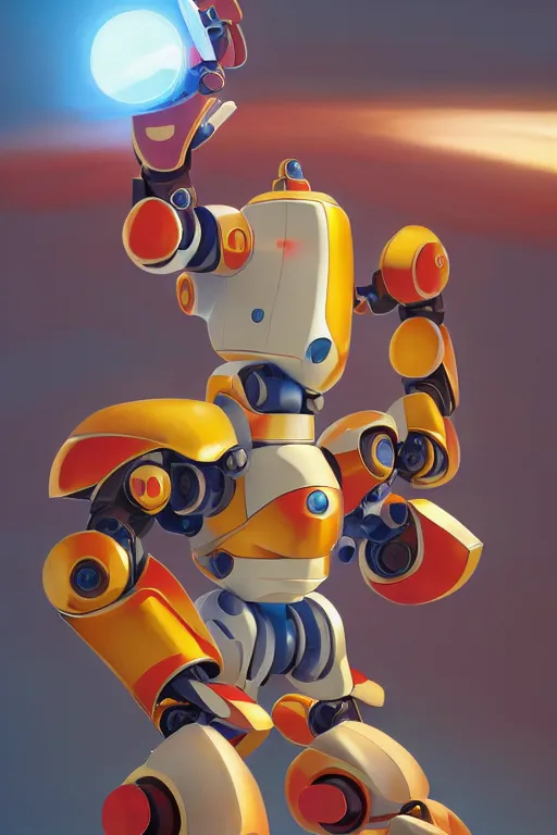 Image similar to metabots medabots medarotto medarot robot minimalist comics, behance hd by jesper ejsing, by rhads, makoto shinkai and lois van baarle, ilya kuvshinov, rossdraws global illumination ray tracing hdr radiating a glowing aura