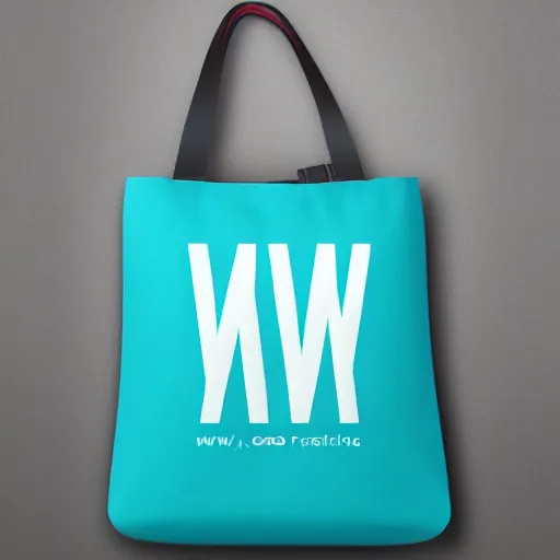 Prompt: logo for industrial plastic bag company called wang, modern, fresh cool colors, trending on behance