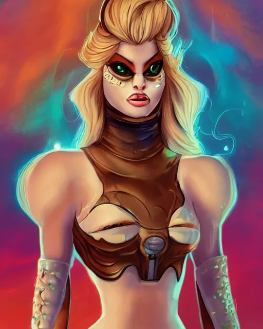 Image similar to barbarella's cat fursona, portrait, many small details, artstation trending, artgerm, deviantart featured