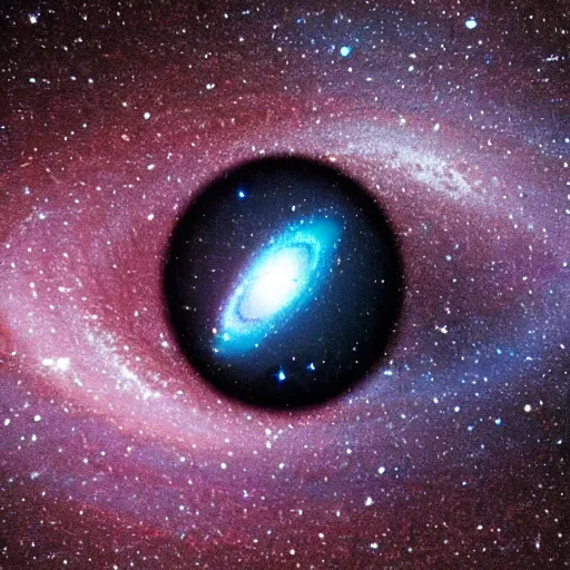 Image similar to a galaxy inside a ring