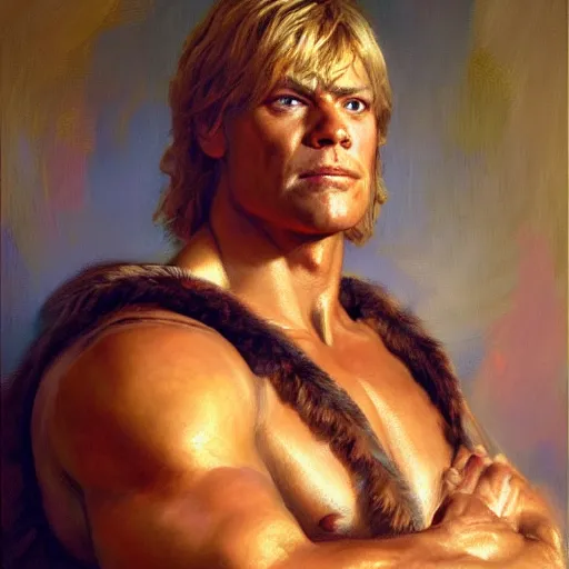 Prompt: a portrait of he man. highly detailed painting by gaston bussiere, craig mullins, j. c. leyendecker, furry