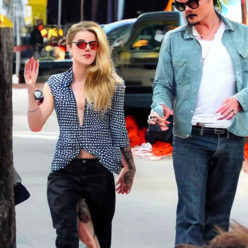 Image similar to amber heard slapping johnny depp