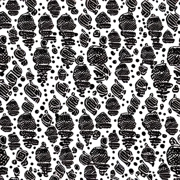 Image similar to seamless abstract pattern, black and white