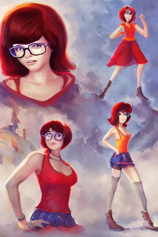 Velma From Scooby Doo Anime, by roots love manga anime digital media  drawings velma from sc…