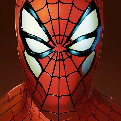 Image similar to face icon stylized minimalist spiderman, loftis, cory behance hd by jesper ejsing, by rhads, makoto shinkai and lois van baarle, ilya kuvshinov, rossdraws global illumination