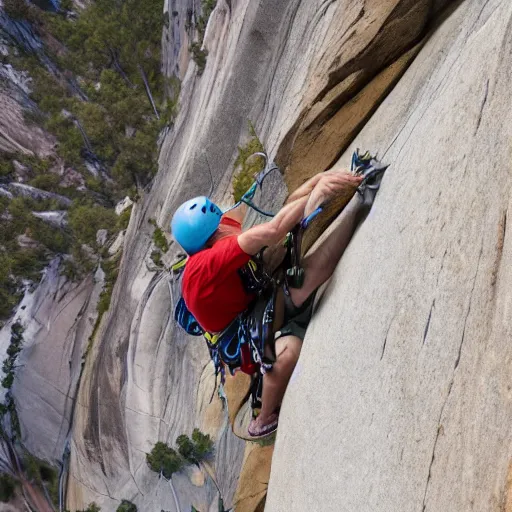 Image similar to el capitan yosemite rock climbing 4 k