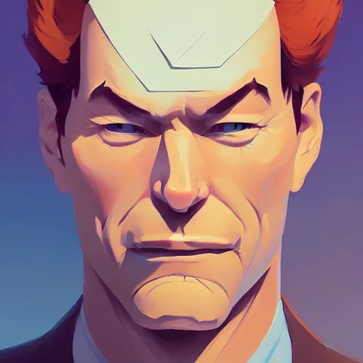 Image similar to face icon stylized minimalist michael crichton, loftis, cory behance hd by jesper ejsing, by rhads, makoto shinkai and lois van baarle, ilya kuvshinov, rossdraws global illumination