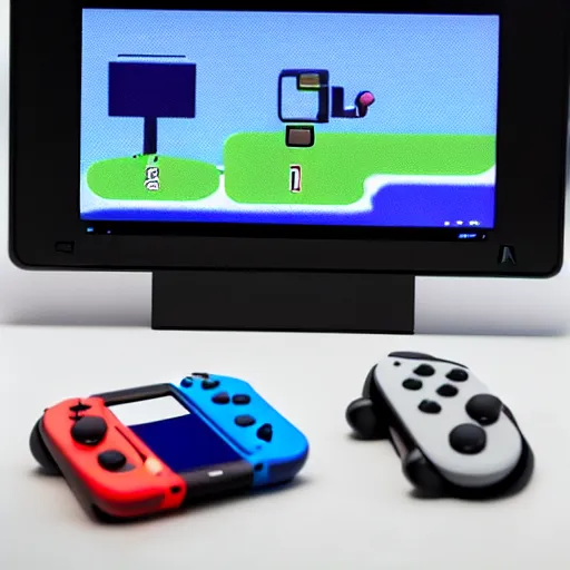 Image similar to nintendo switch in the shape of a desktop computer