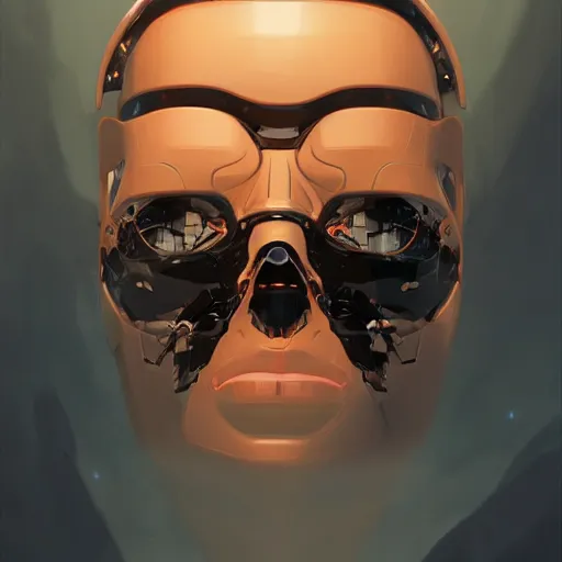 Image similar to face icon stylized minimalist terminator dark fate, loftis, cory behance hd by jesper ejsing, by rhads, makoto shinkai and lois van baarle, ilya kuvshinov, rossdraws global illumination