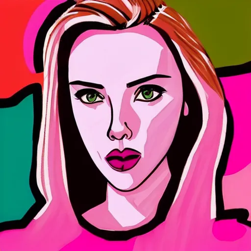 Prompt: “ scarlett johansson portrait, barbie, cartoon, pink clothes, cinematic lighting, pastel, pixar ”