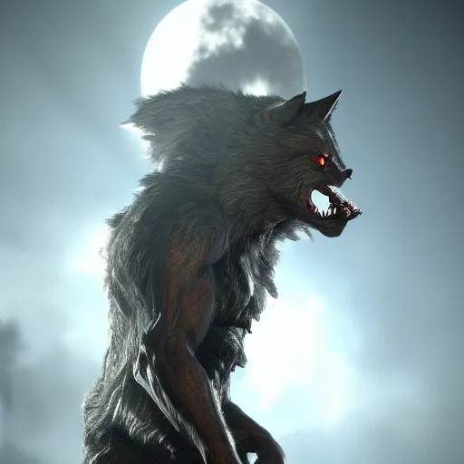 Image similar to werewolf from van helsing unreal engine hyperreallistic render 8k character concept art masterpiece