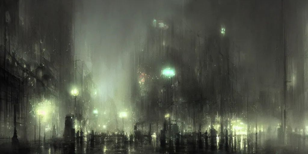 Prompt: city of sad shadows, digital art by chris cold, - h 6 4 0