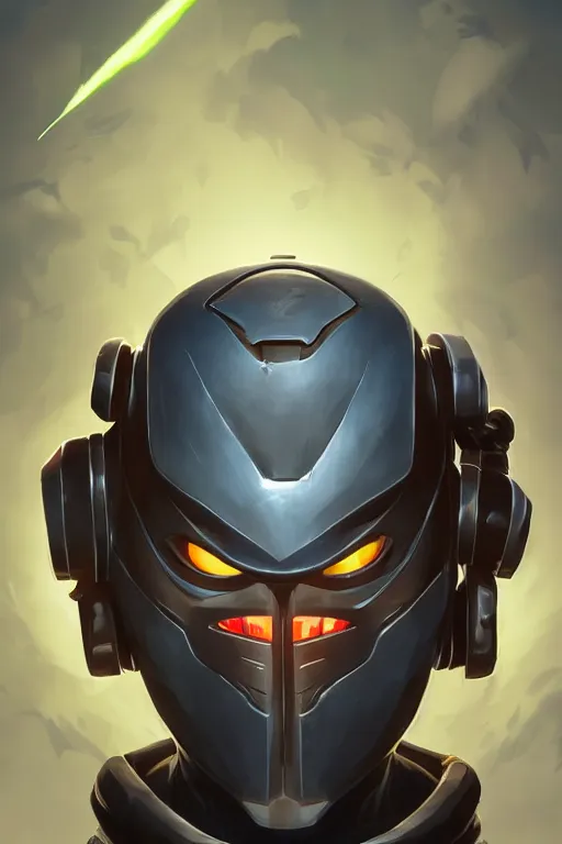 Image similar to epic mask helmet robot ninja portrait stylized as fornite style game design fanart by concept artist gervasio canda, behance hd by jesper ejsing, by rhads, makoto shinkai and lois van baarle, ilya kuvshinov, rossdraws global illumination radiating a glowing aura global illumination ray tracing hdr render in unreal engine 5