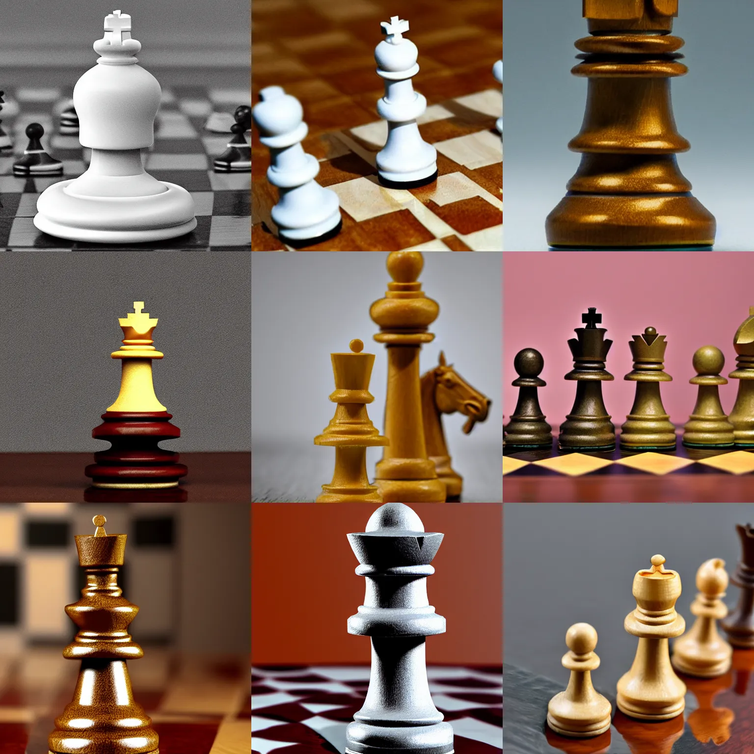 Prompt: chess piece shaped like zelensky